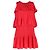 Rockano gestuftes Faltenkleid aus rotem Polyester von Maje
