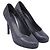 Stuart Weitzman geprägte Pumps aus grauem Leder - Ansicht 3