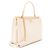 Gabrielle Chanel Calfskin Coco Luxe Large Shopping Tote Brown Beige - view 2