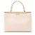 Gabrielle Chanel Calfskin Coco Luxe Large Shopping Tote Brown Beige - view 3