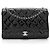 Gabrielle Clutch Clásico de Charol con Cadena de Chanel Negro