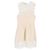 Vestido Mini de Punto Sandro Rita en Algodón Crema Blanco Crudo - vista 2