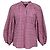 Blusa de manga larga de algodón rosa con estampado floral Maje