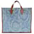 Versace Canvas Denim Tragetasche Blau  - vue 2