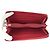 Portafoglio in pelle rossa Chanel con hardware dorato Rosso - vista 8