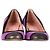 Zapatos de tacón de punta redonda Marc Jacobs en terciopelo morado Púrpura - vista 2