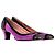 Zapatos de tacón de punta redonda Marc Jacobs en terciopelo morado Púrpura - vista 4