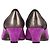 Zapatos de tacón de punta redonda Marc Jacobs en terciopelo morado Púrpura - vista 5
