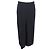 Falda midi recta de lana negra con abertura trasera Max Mara Negro - vista 3