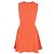 Sandro Mini Kleid mit Tiefem Ausschnitt aus Orange Polyester - Ansicht 3