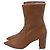 Botines de punta Renegade en cuero marrón de Stuart Weitzman Castaño Roja - vista 4