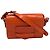 Bolso de hombro de cuero naranja con estampado de cocodrilo de Dries Van Noten
