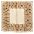 Timeless Seidenschal mit Chanel-Muster Braun Beige