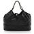 Gabrielle Chanel Tote Shopper Petit Cocos in Pelle di Vitello Nero - vista 3