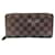 Louis Vuitton Damier Zippy Wallet Brown Cloth  ref.2582498