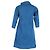 Abito in cotone blu navy con colletto alto e maniche 3/4 di Jil Sander, lunghezza al ginocchio - vista 3