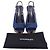 Timeless Décolleté a piattaforma peep-toe con borchie CC di Chanel in suede blu navy - vista 10