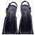 Timeless Décolleté a piattaforma peep-toe con borchie CC di Chanel in suede blu navy - vista 6