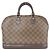 Borsa Alma Damier Louis Vuitton Marrone