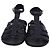 Khaite Perth Flat Sandals in Black Lambskin Leather - view 2