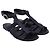 Khaite Perth Flat Sandals in Black Lambskin Leather - view 3