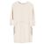 Stella Mc Cartney Vestido Mini con Flecos Efecto Capa Krista de Stella McCartney en Viscosa Blanca Blanco Crudo