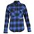 Off White Camicia a maniche lunghe a quadri Off-White in cotone blu