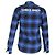 Off White Camicia a maniche lunghe a quadri Off-White in cotone blu - vista 3