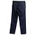 Pantaloni dritti con coulisse Dries Van Noten in lino blu navy - vista 3