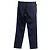 Pantaloni dritti con coulisse Dries Van Noten in lino blu navy - vista 4