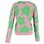 Jil Sander Flower Knit Pullover aus rosa Wolle mit Rundhalsausschnitt Pink - Ansicht 3