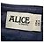 Alice by Temperley Falda Mini A-Line Alice de Temperley en Cuero Azul - vista 3