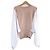 Autre Marque Strickpullover Combo Dolman SILVIAN HEACH Weiß Beige