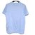 Camiseta de algodón bordada con logo en el pecho de Prada Azul - vista 2