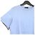 Camiseta de algodón bordada con logo en el pecho de Prada Azul - vista 3
