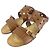 Sandali piatti in pelle Tod's Marrone