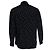 Saint Laurent, Camisa negra con estampado de lurex dorado Negro - vista 2
