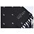 Sciarpa da smoking con teschio a pois Alexander McQueen Nero - vista 4