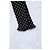 Sciarpa in seta nera a pois Saint Laurent Nero Bianco - vista 3