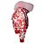 Philipp Plein roter Orchideen-Print Bomber mit Fell Pink - Ansicht 2