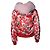 Philipp Plein roter Orchideen-Print Bomber mit Fell Pink - Ansicht 3