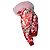 Philipp Plein roter Orchideen-Print Bomber mit Fell Pink - Ansicht 4