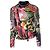 Florale Leder-Bikerjacke Philipp Plein Mehrfarben