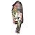 Florale Leder-Bikerjacke Philipp Plein Mehrfarben - Ansicht 4