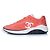 Chanel, sneakers basse in lycra rosa con logo CC 19P Nero Bianco - vista 2