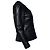 Chanel, schwarze geraffte Jacke mit 4 Taschen aus Leder - Ansicht 2