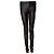Leggings in pelle marrone scuro Sylvie Schimmel