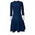 Alaïa Alaia, blue flared dress with pattern