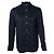 Camisa listrada de lurex preto Alexander McQueen