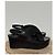 Prada Wedge Platform Sandals Black Leather - view 4